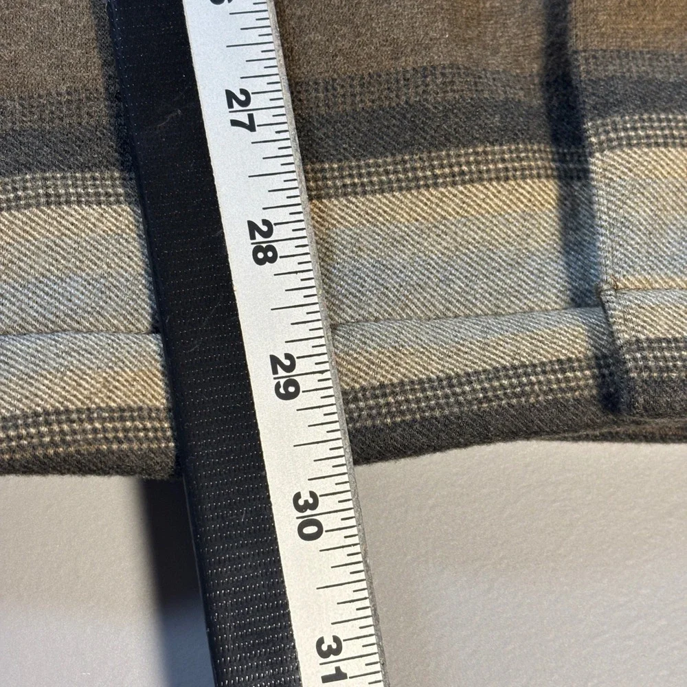 NWT Quiksilver Men's Striped Hooded Flannel Shirt Jacket Size Medium‎ Tan Brown